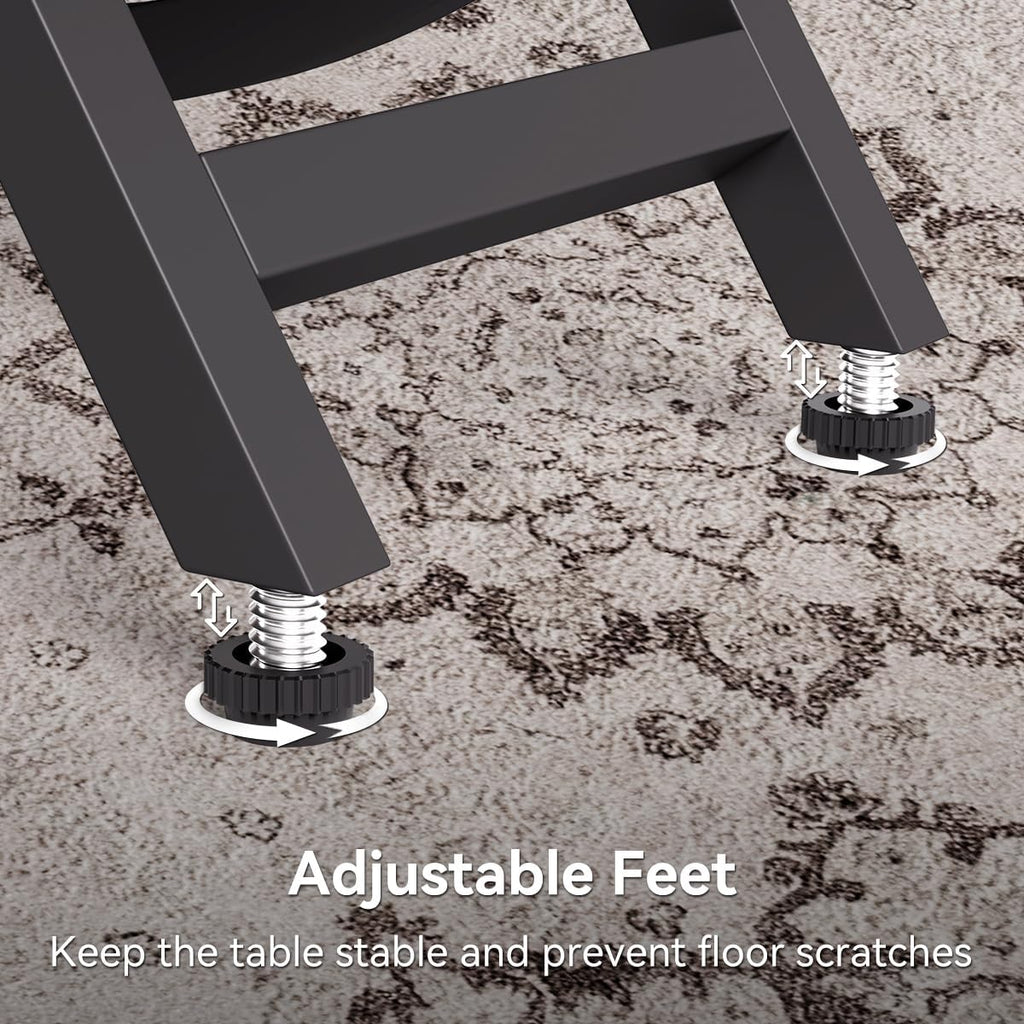 4‑Tier Narrow Side Table Grey
