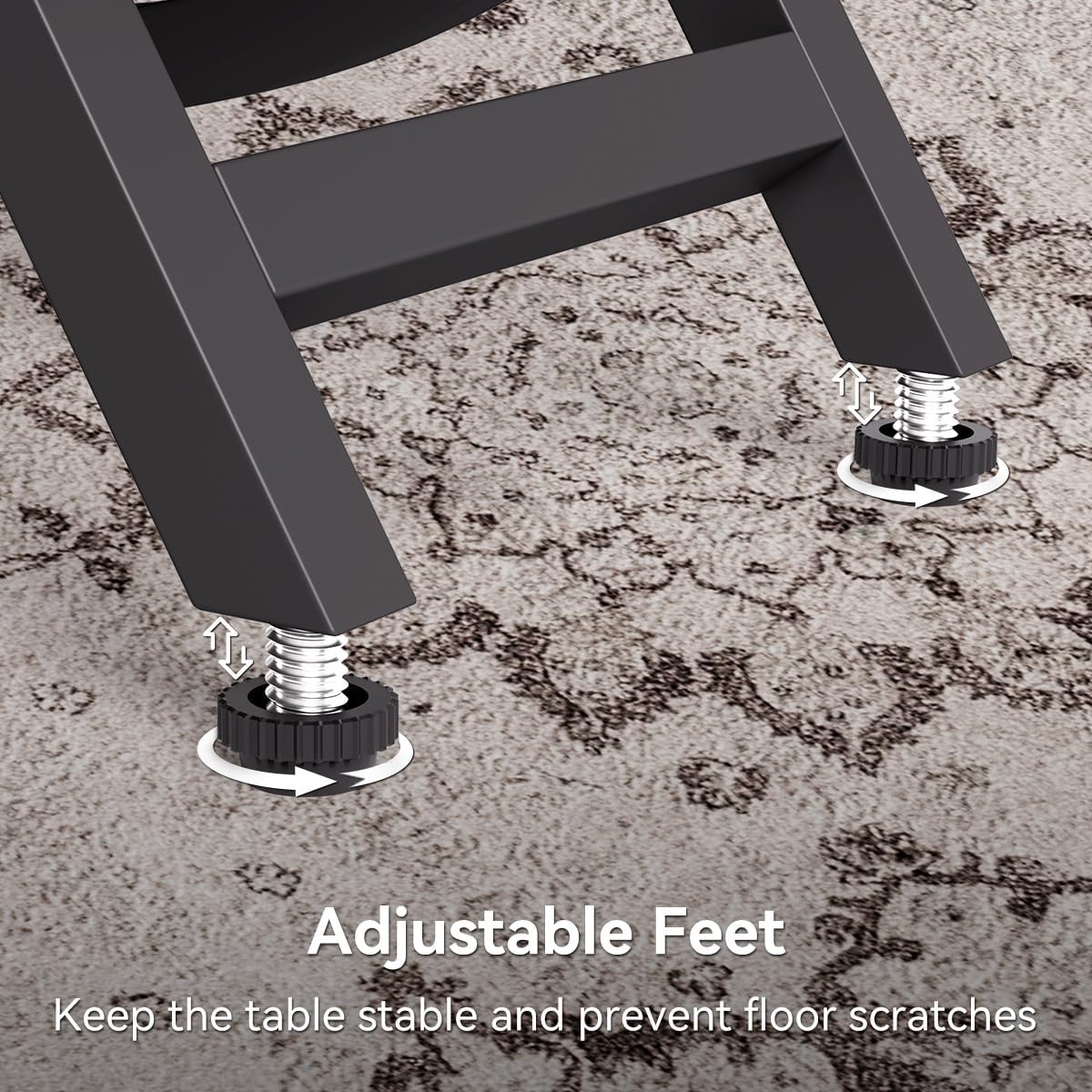 4‑Tier Narrow Side Table Grey