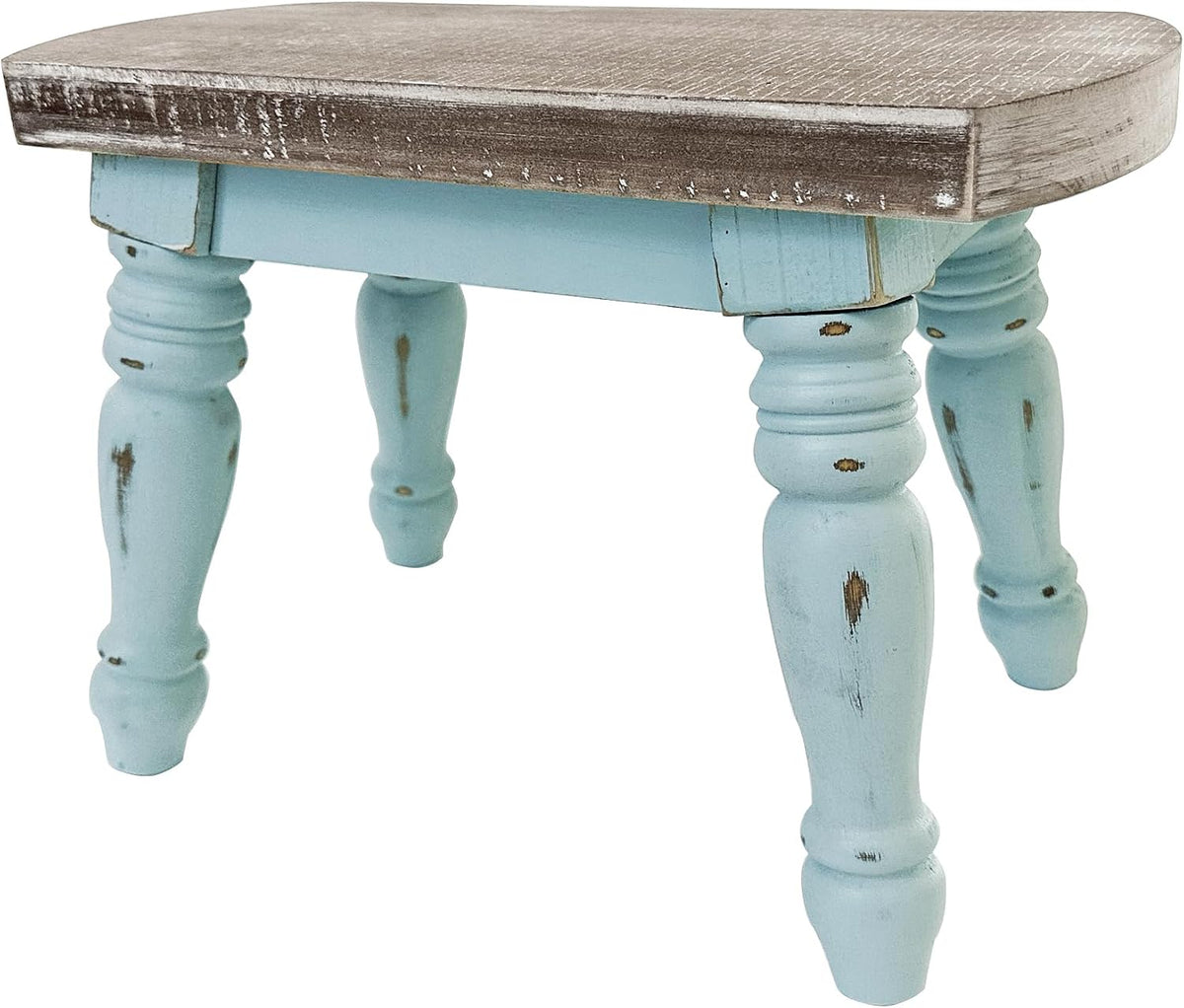 Rustic Wood Step Stool 300lb Capacity