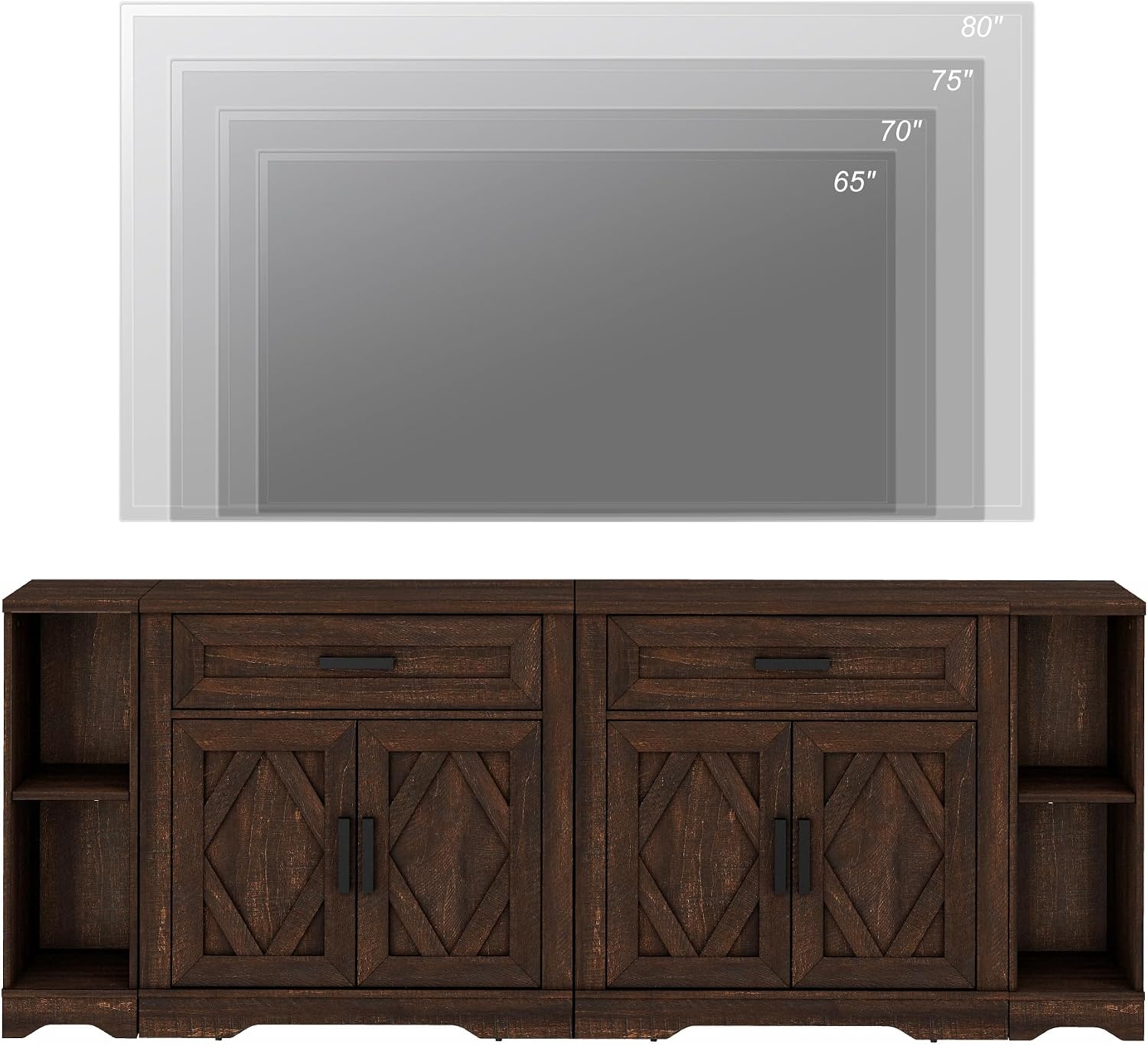 Farmhouse Sideboard Barn Door Design