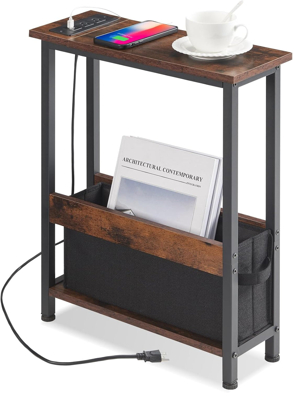 Charging End Table With Storage