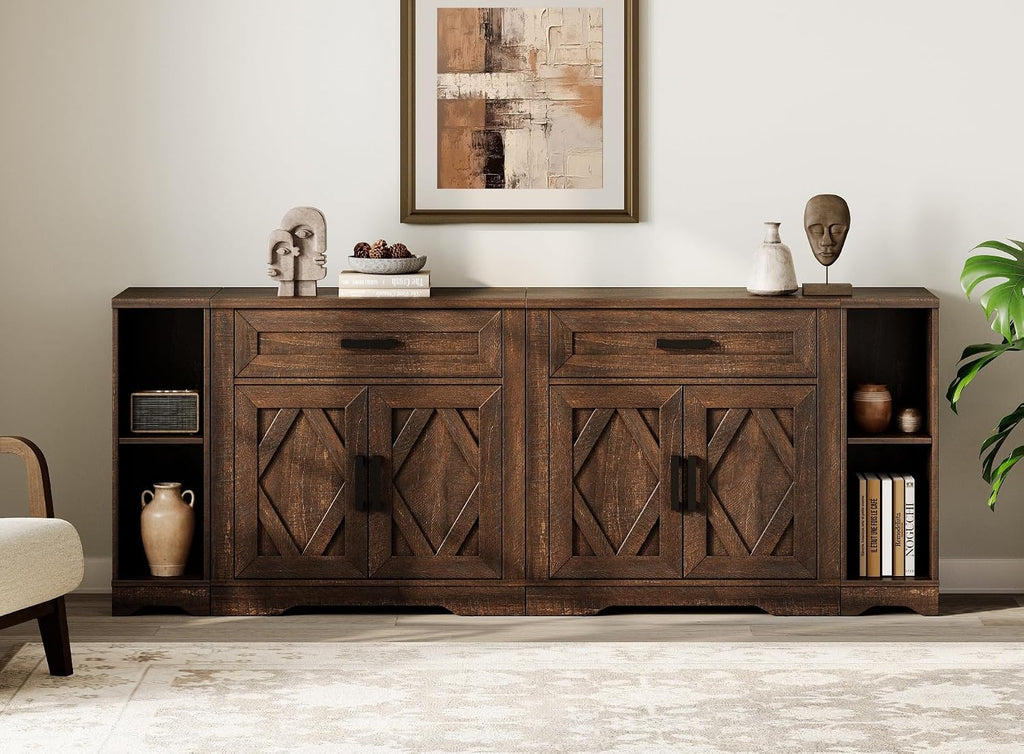 Farmhouse Sideboard Barn Door Design