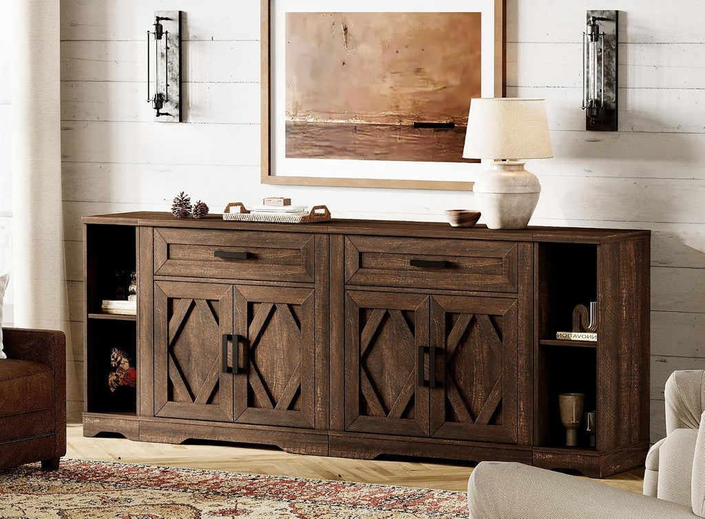 Farmhouse Sideboard Barn Door Design