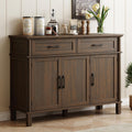 48" Farmhouse Brown Buffet Cabinet With Storage