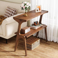 Farmhouse Wood End Table Rustic Brown