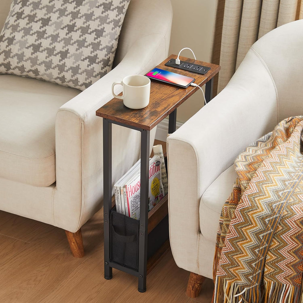 Charging End Table With Storage