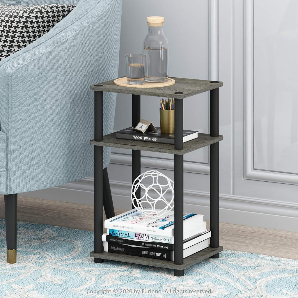 3‑Tier Side Table French Oak Soft‑Corner